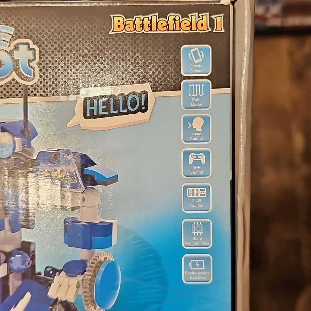 Robot Building Kit With Remote Control Blue EUC
